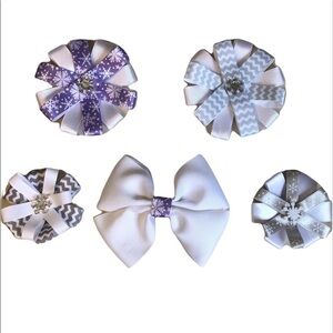 5 Snowflake Hair Accessories